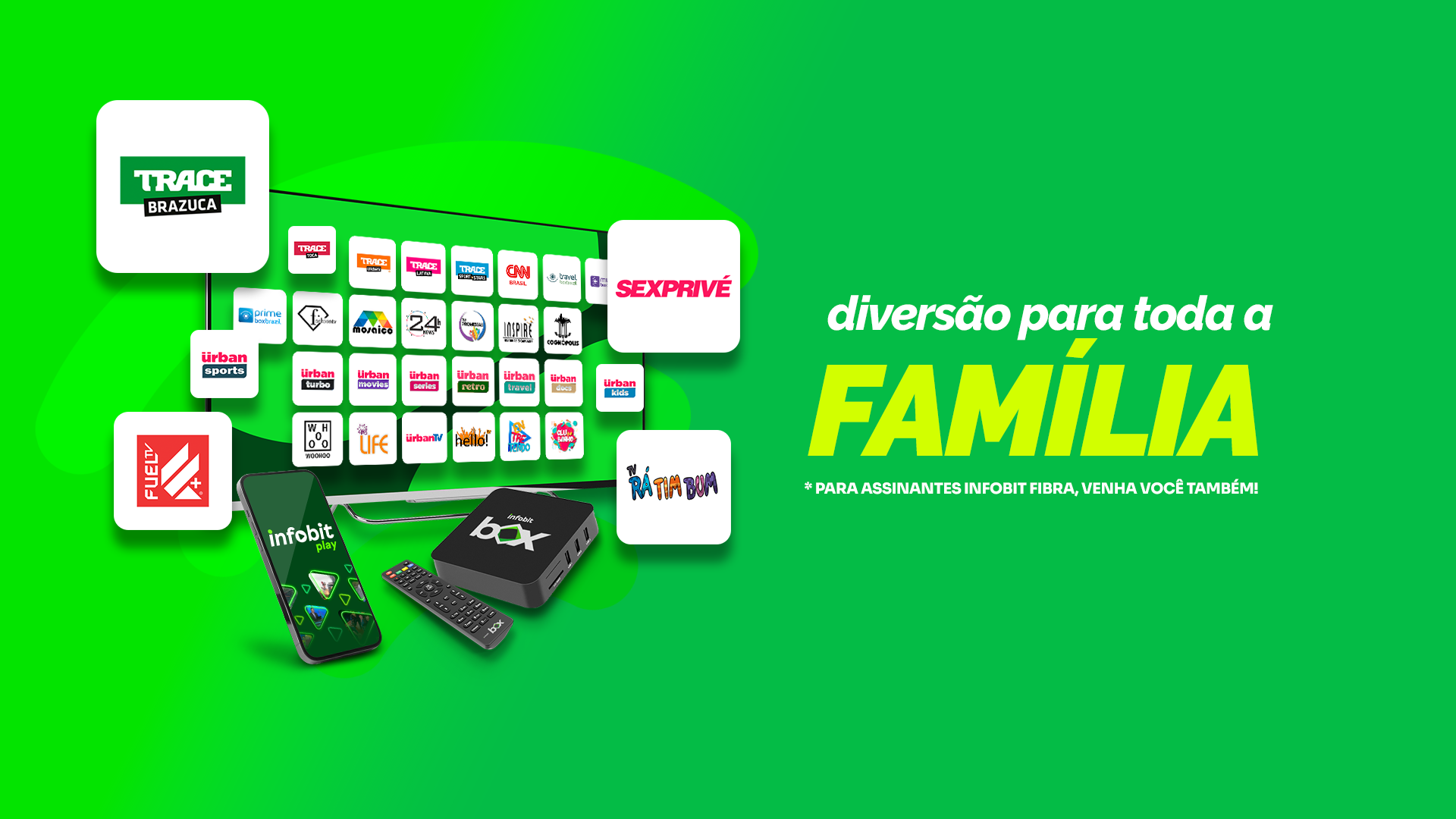 Infobit Play Canais e TV Box